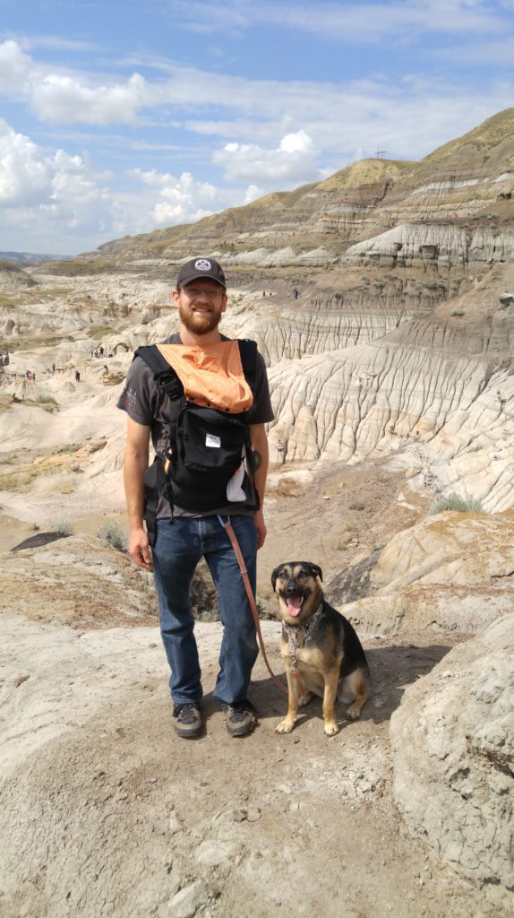 Kyle and Luna at Hoodoo Provincial Park