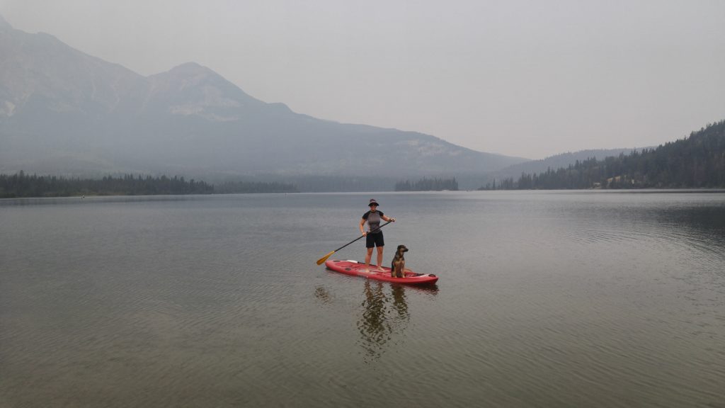 Janet and Luna on Pyramid Lake