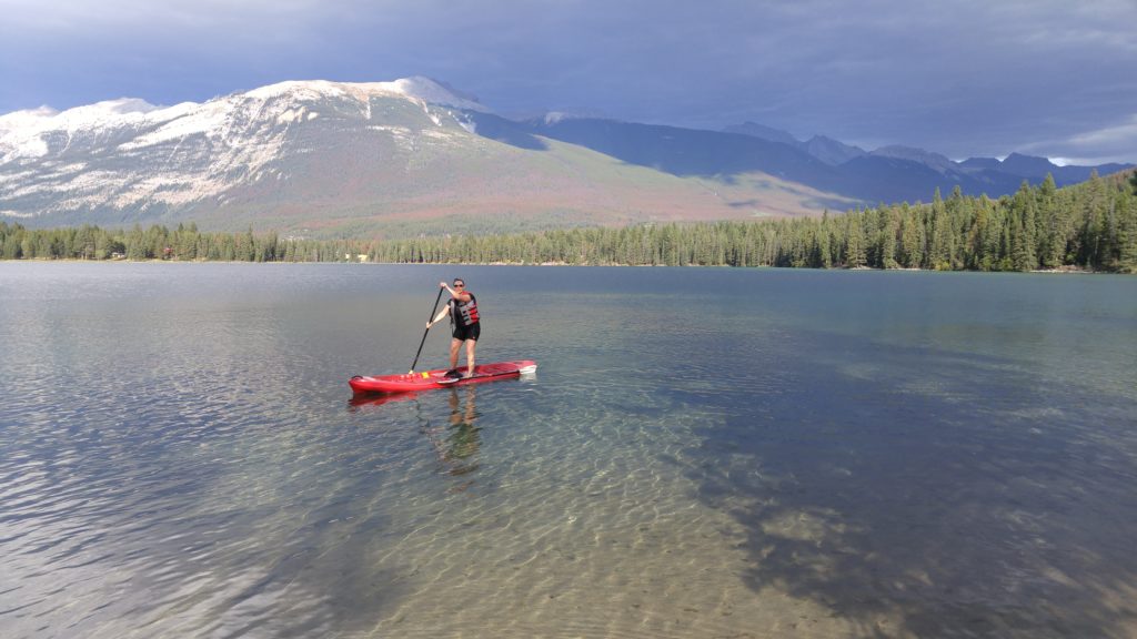 Janet Paddling on Edith Lake