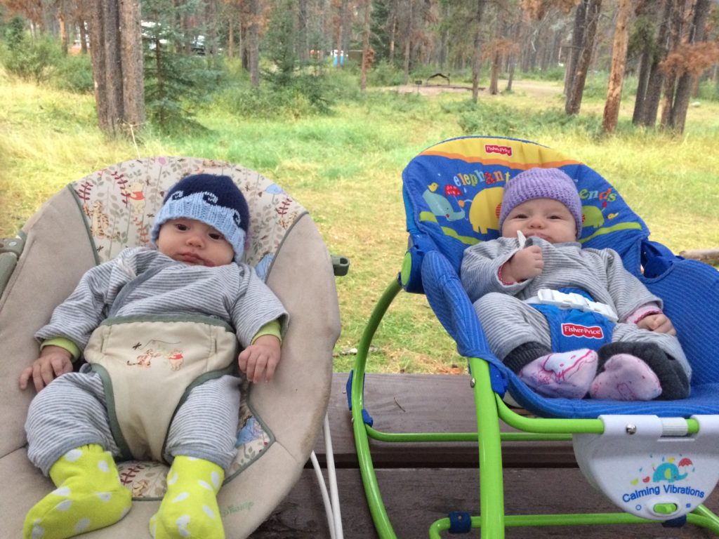 Ewan and Eileen in Wapiti Campground