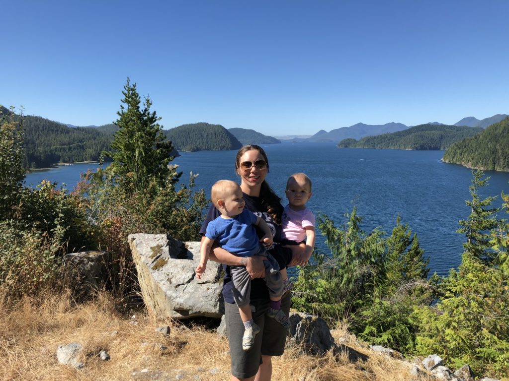 Janet Eileen & Ewan Overlooking Nootka Sound