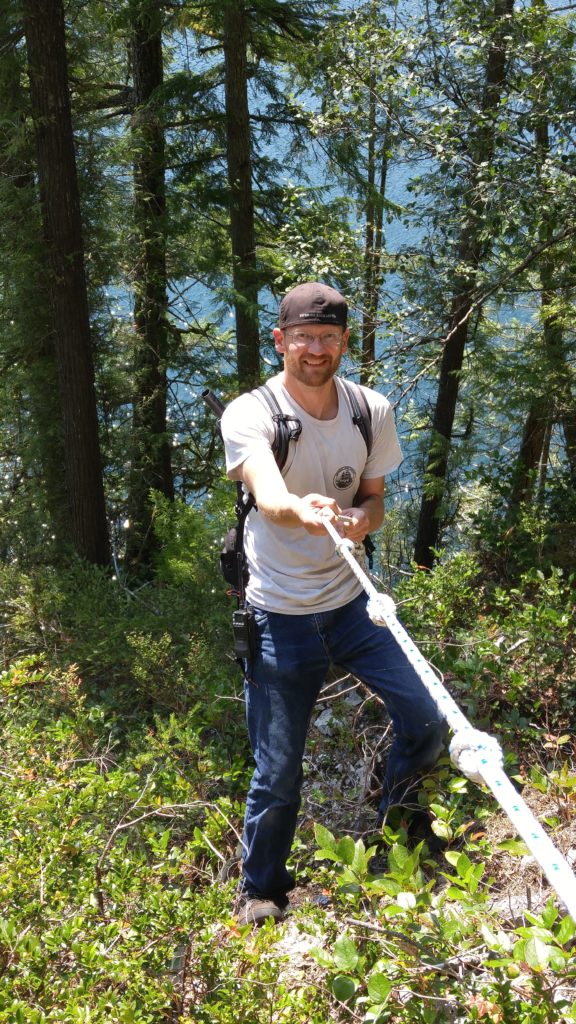 Kyle descending rope ladder