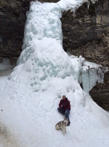 Kyle and Mika at Troll Falls